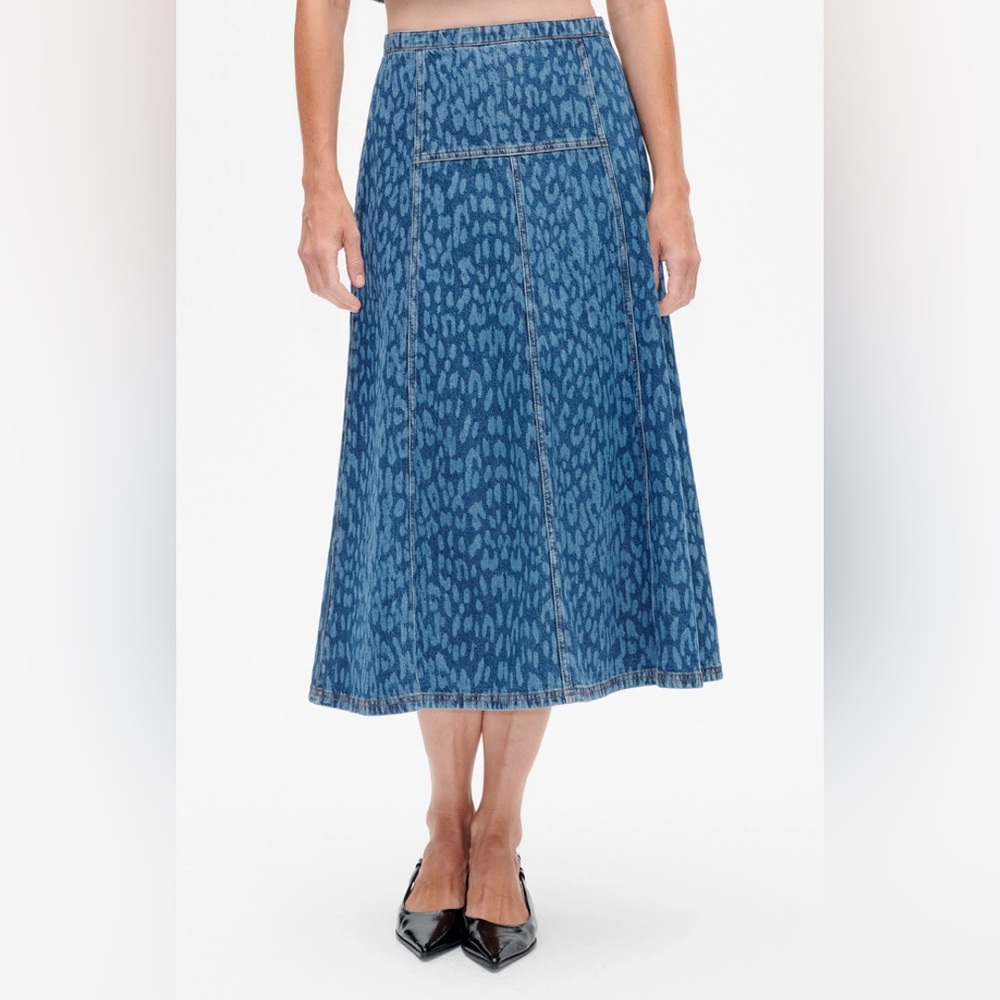 Stylish Blue A-Line Skirt
